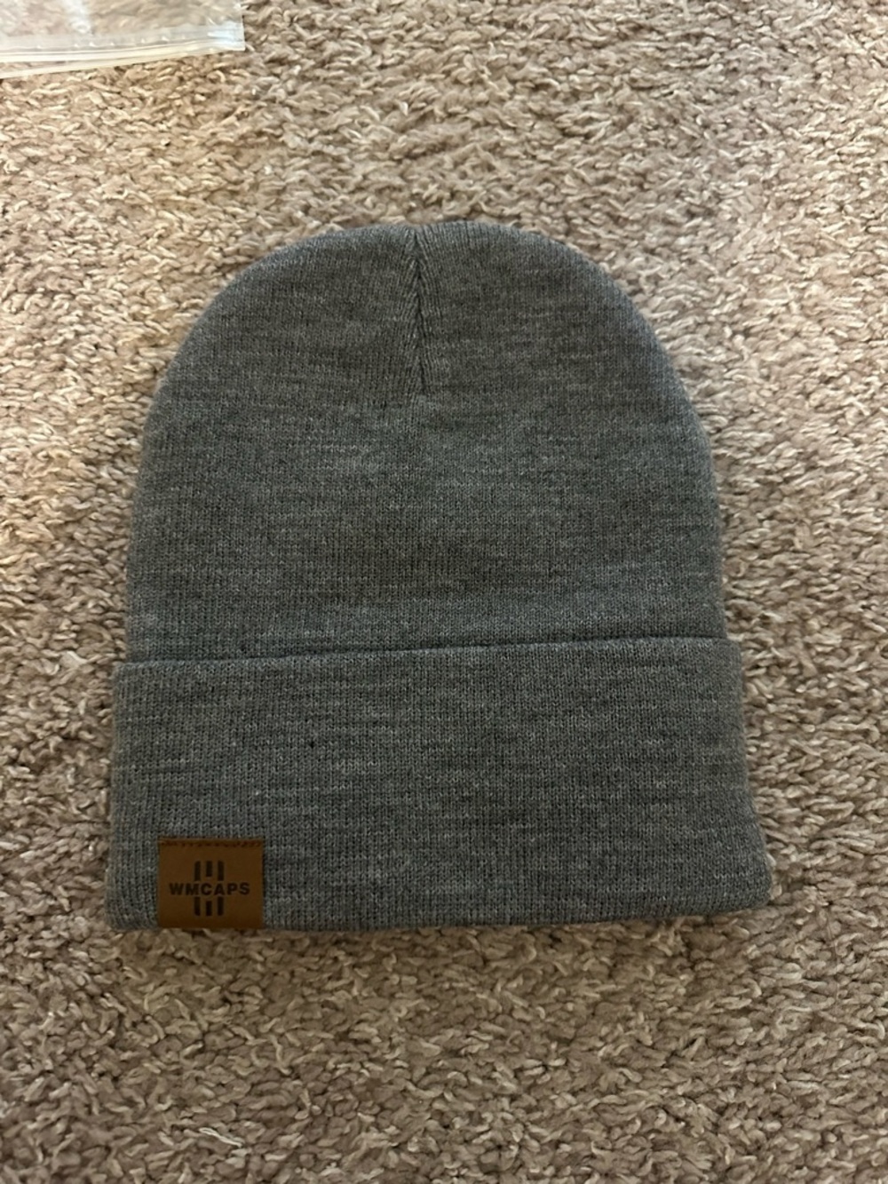 Gray Knit Cuffed Beanie - Men's Cold-Weather Hat